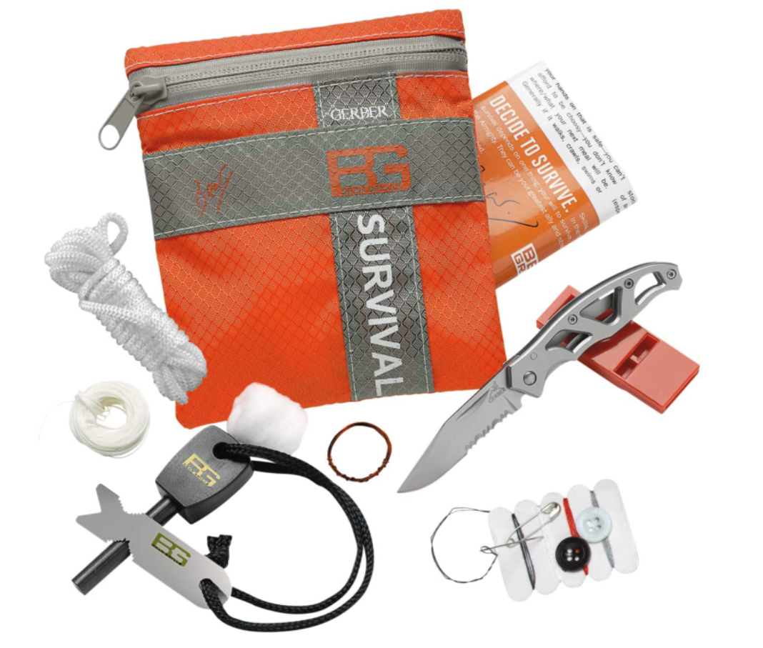 Maken Bloody enkel Gerber Bear Grylls Basic Survival/Emergency Kit - Shepherd and Schaller  Sporting Goods