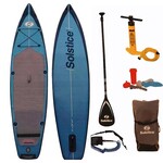 Solstice Solstice 11' iSUP Touring Blue w/Pump-Paddle-Leash-BackPack (A)
