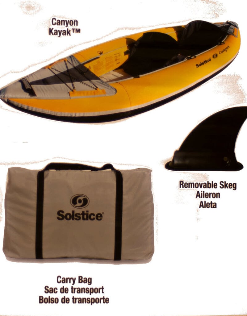 Solstice Solstice Canyon Convertible Kayak Pkg. w/Pump, Bag & Paddle