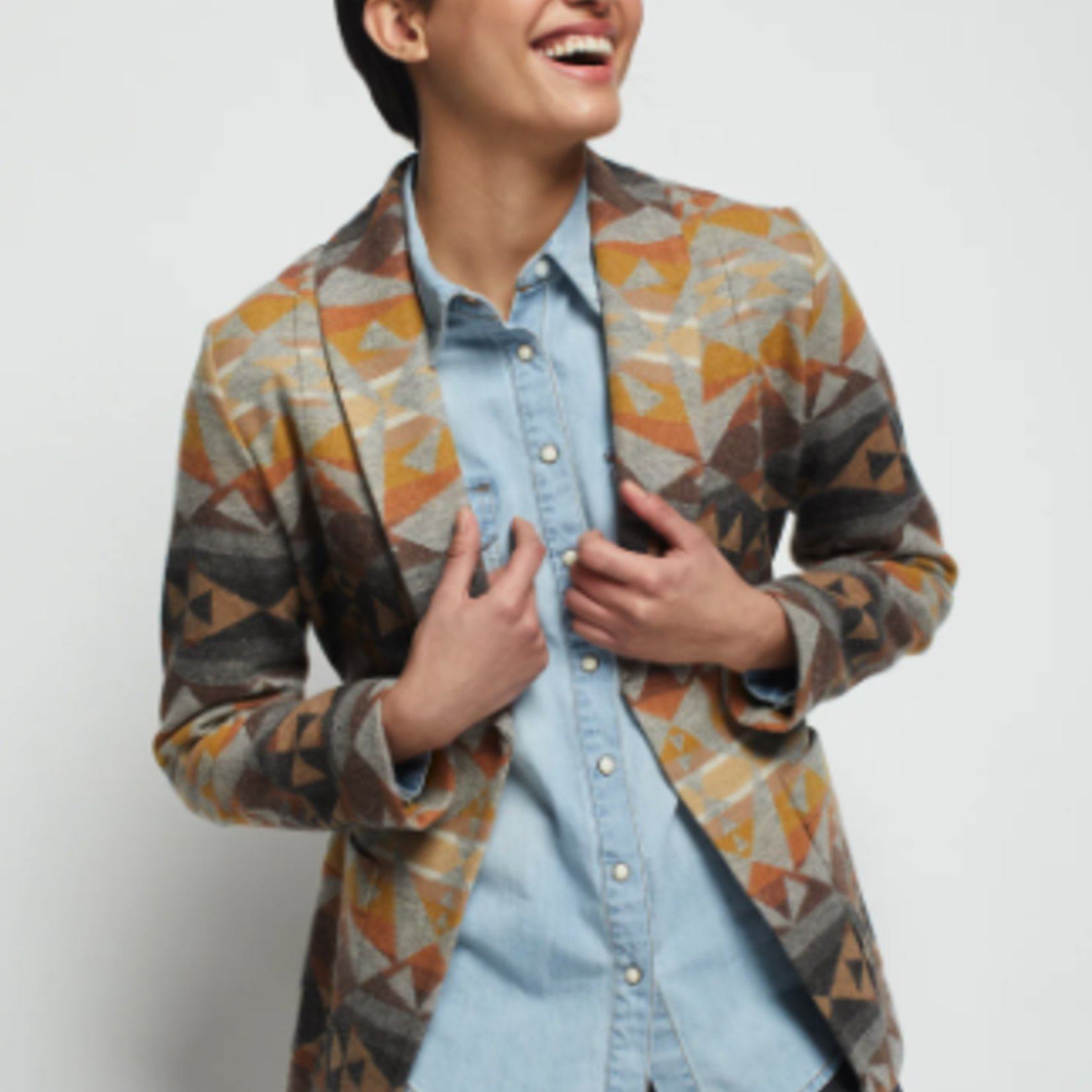 Pendleton Pendleton Jaquard Wrap Jacket (W) Grey Mesa 2XL