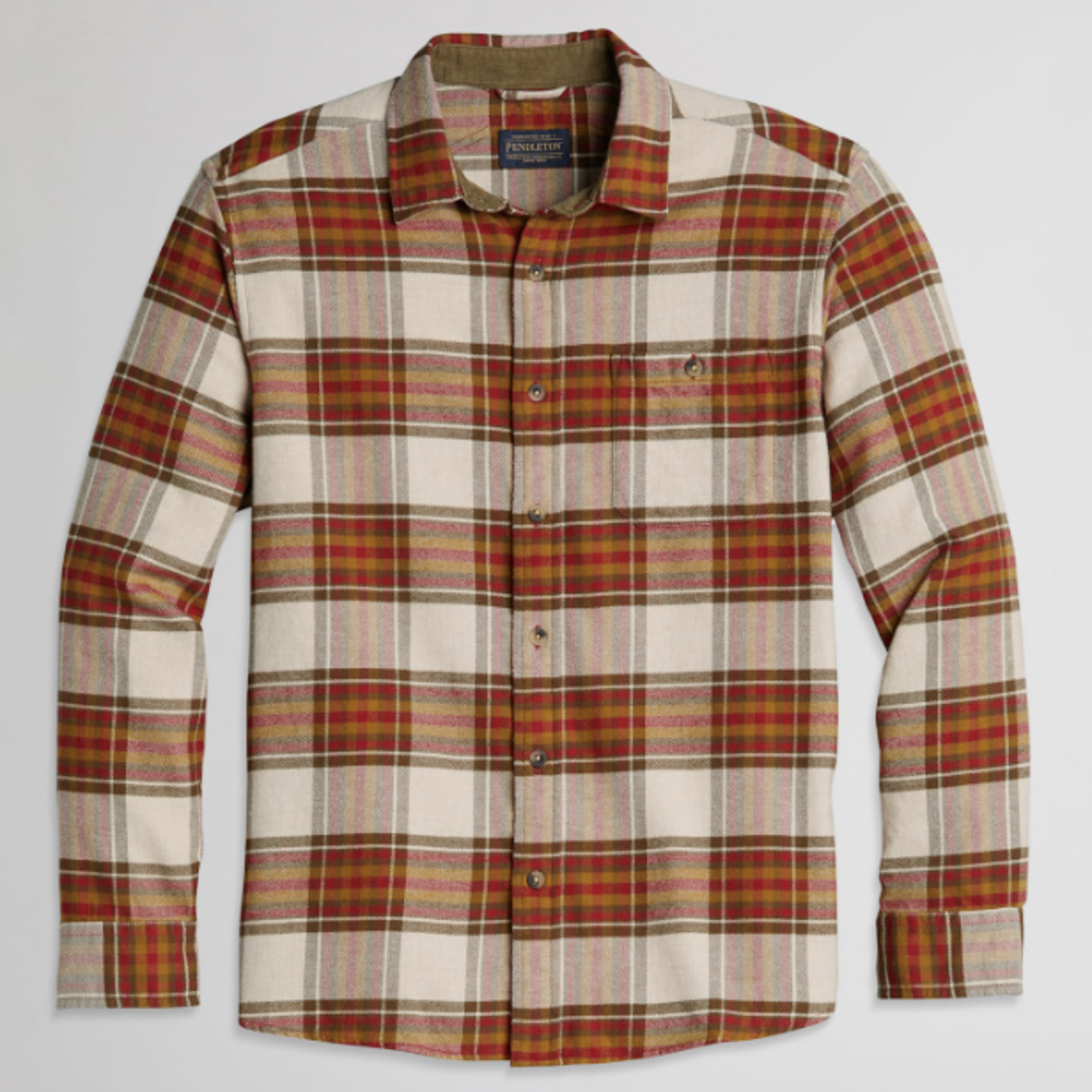 Pendleton Pendleton Freemont Flannel Shirt (M) Green/Navy 2XL