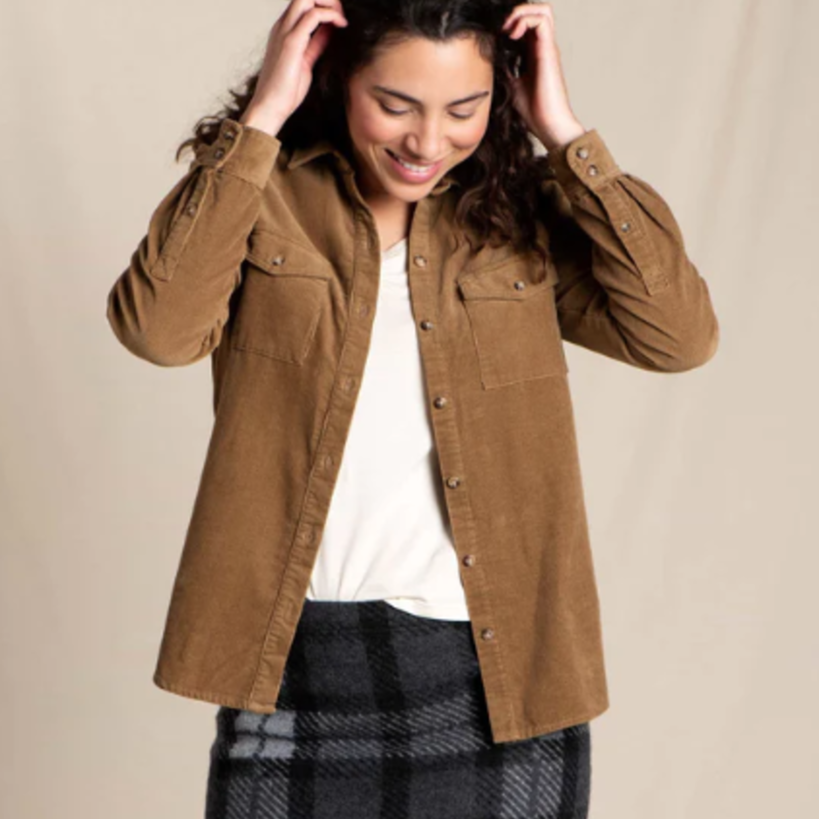 Toad  & Co Toad Scouter Cord LS Shirt  (W) Almond L