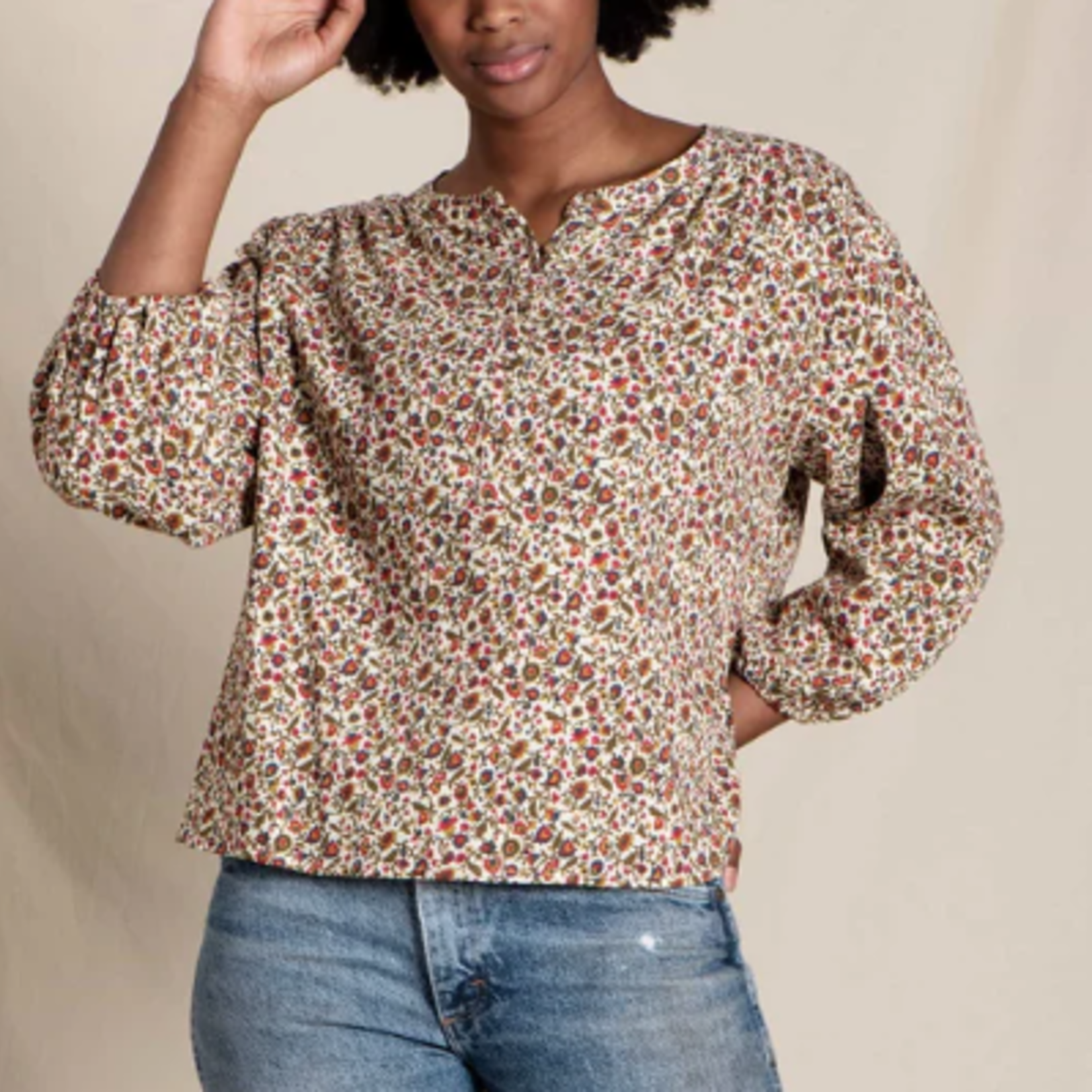 Toad  & Co Toad Manzana LS Peasant Top (W)