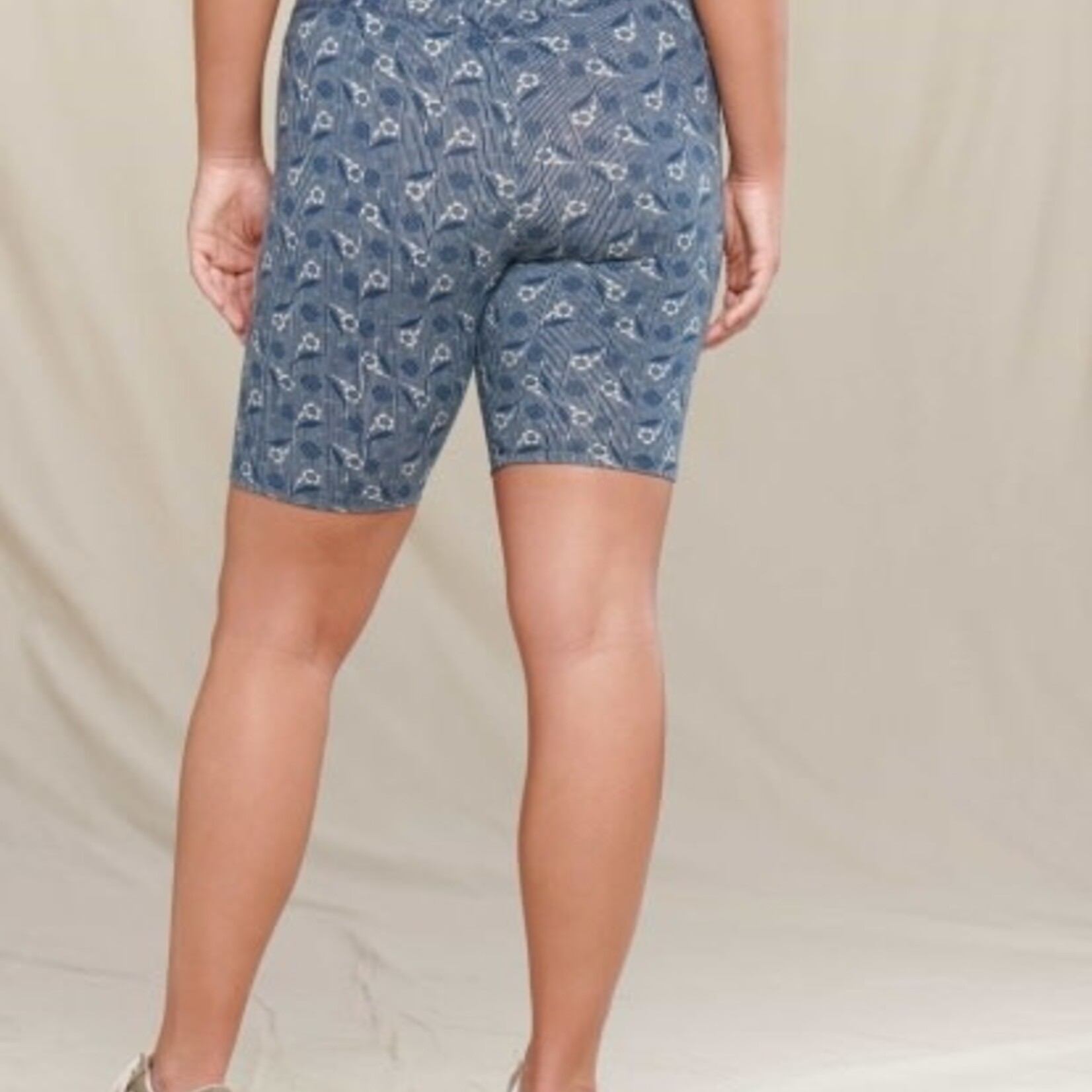 Toad  & Co TOAD & CO TERRANE BIKE SHORT MIDNIGHT STRIPE PRINT M