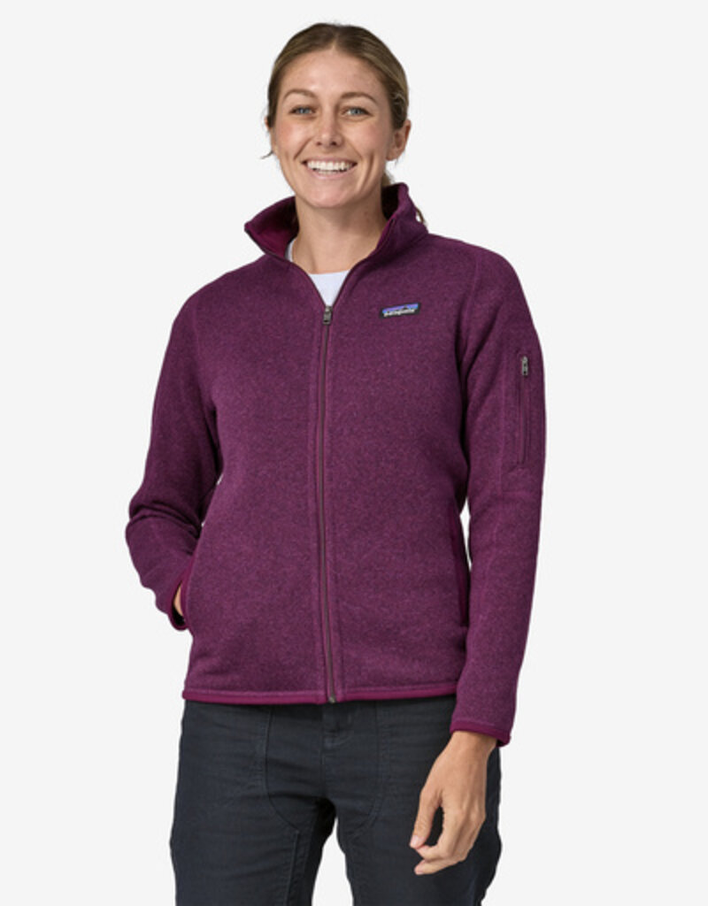 Patagonia, Jackets & Coats, Patagonia Womans Insulated Better Sweater  Hoody Stonegrey Purple Medium