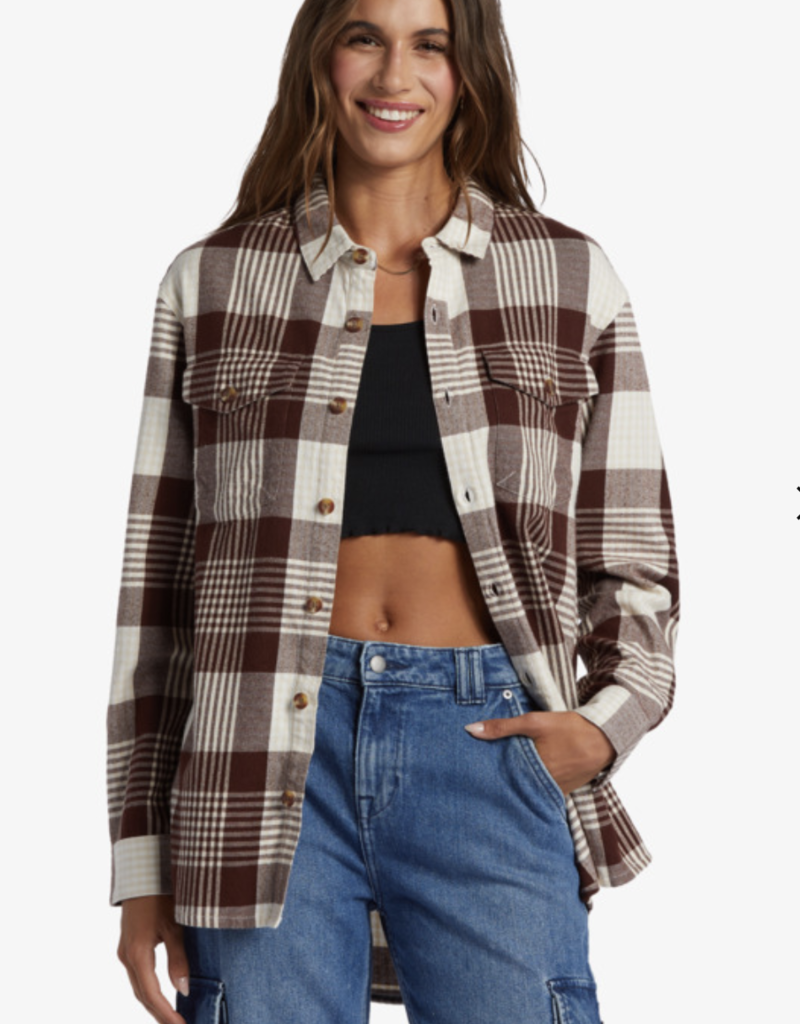 Roxy Roxy Let It Go Flannel (W)