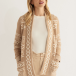 Pendleton Pendleton Alpaca Discovery Cardigan (W) Taupe/Ivory M