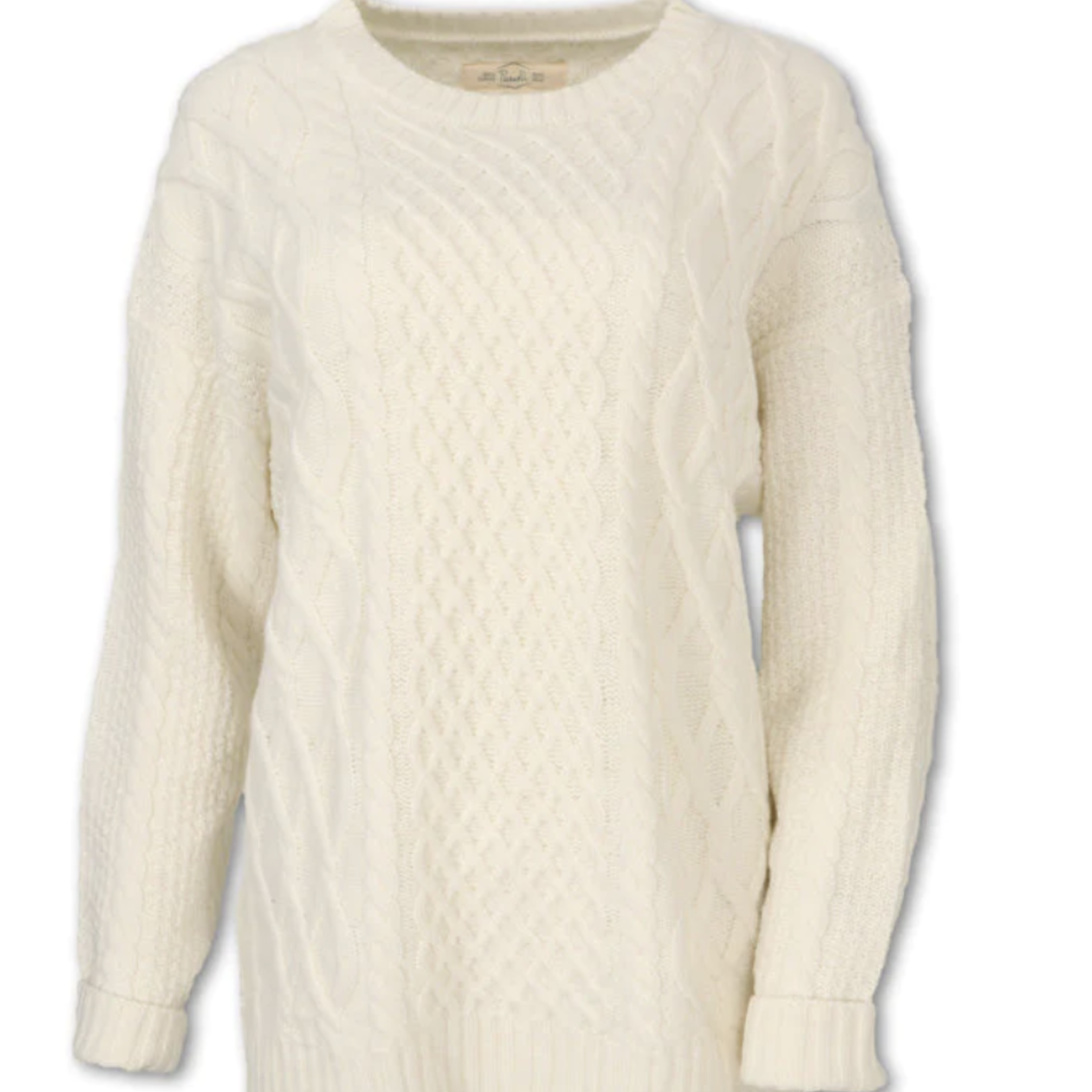 Purnell Purnell Merino Wool Blend Cable Knit Sweater (W)
