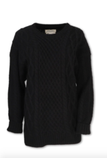 Purnell Purnell Merino Wool Blend Cable Knit Sweater (W)