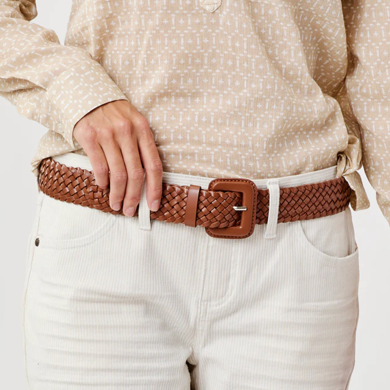 Carve Designs Carve Woven Leather Belt (W)
