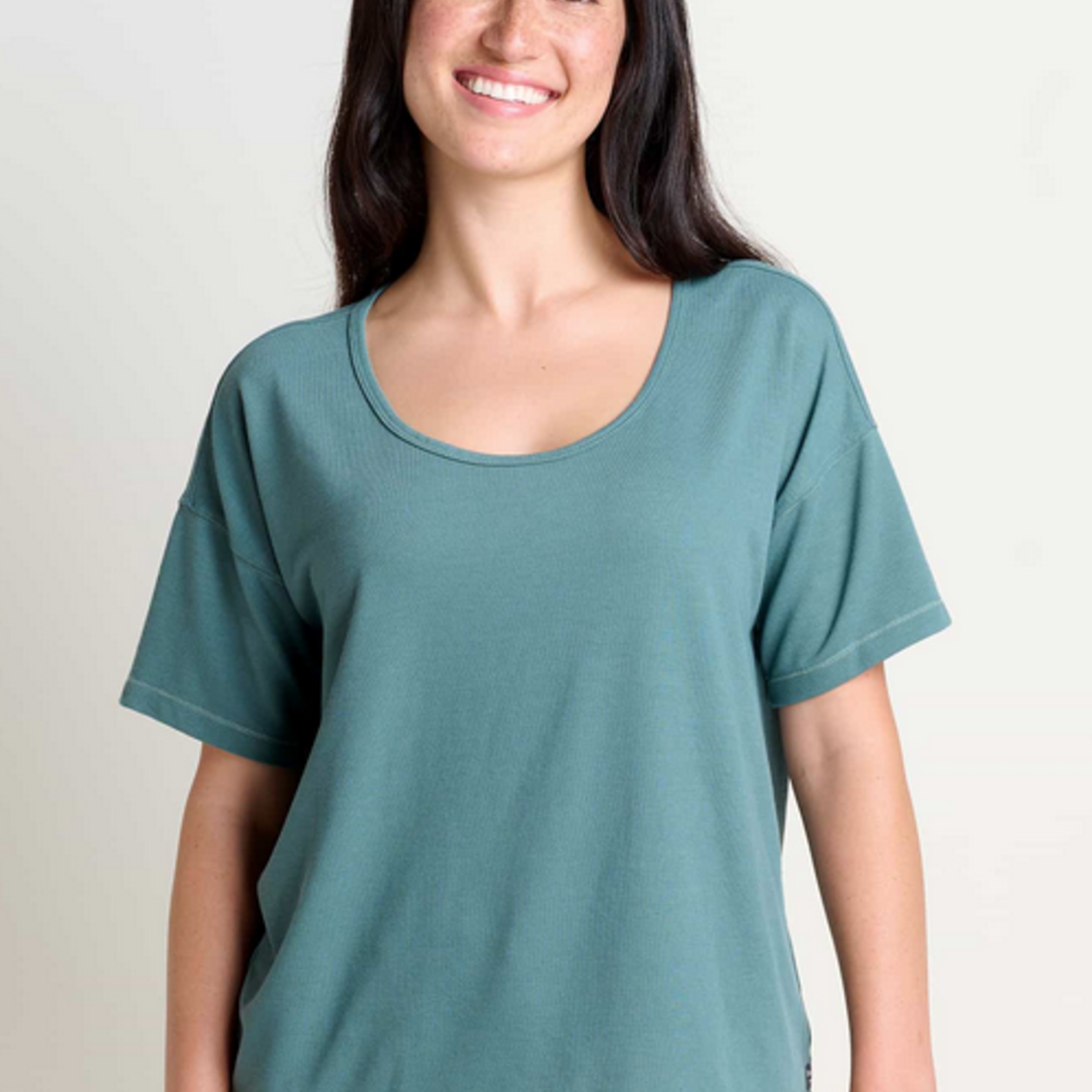 Toad  & Co Toad Co Piru SS Easy Tee (W) Pacific Blue L