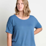Toad  & Co Toad Co Piru SS Easy Tee (W) Pacific Blue L