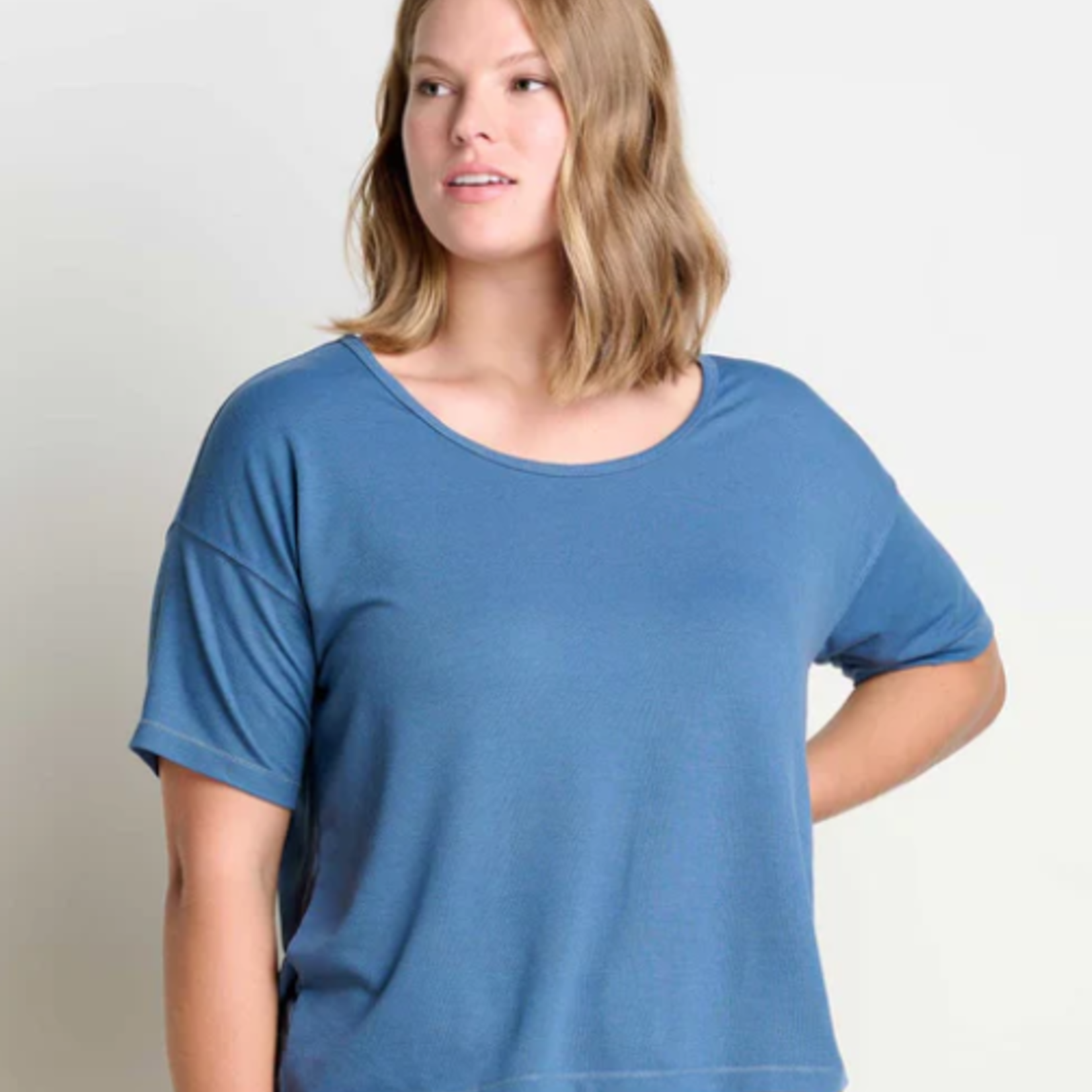 Toad  & Co Toad Co Piru SS Easy Tee (W) Pacific Blue L