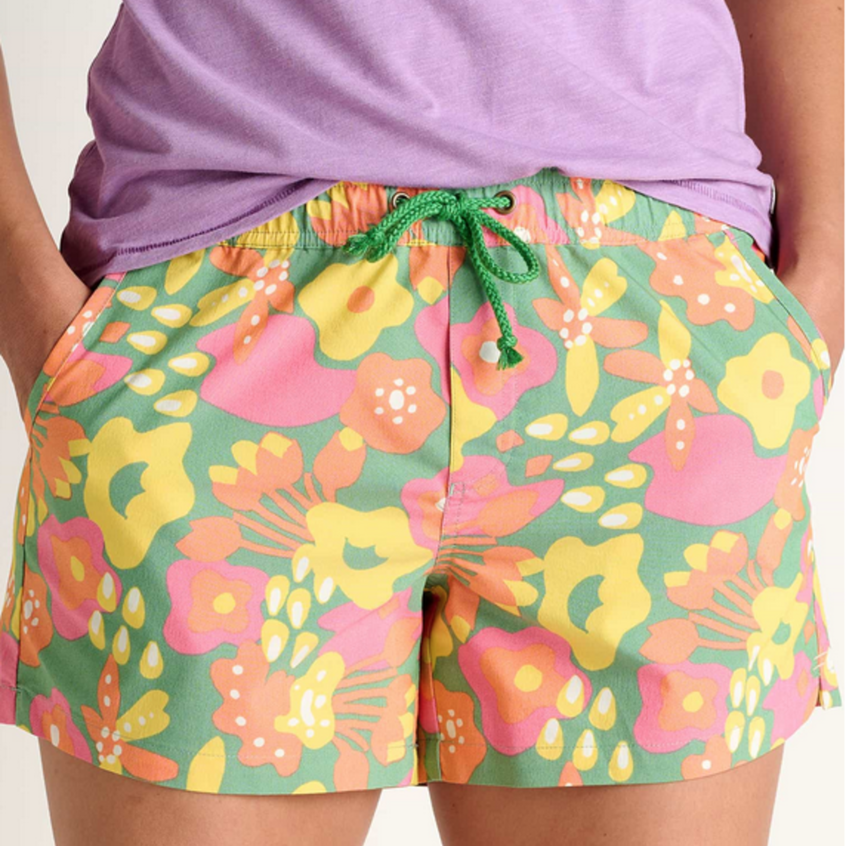 Toad  & Co Toad Co Boundless Short (W) Matcha Abstract Print L