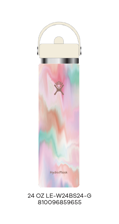 Hydroflask 24 OZ WIDE FLEX STRAW CAP LE, Sugar Crush