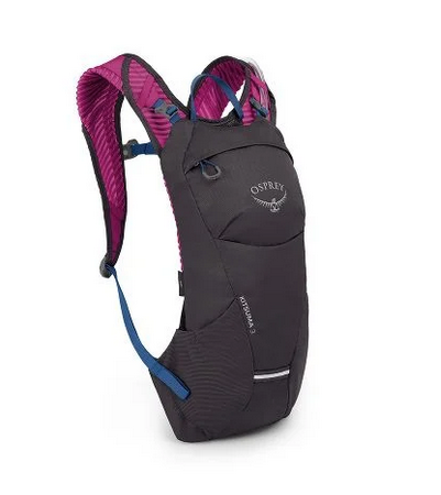 OSPREY Kitsuma 3 Hydration Pack in Navy and Pink Can a hydro pack be added to an Osprey backpack? main image 4