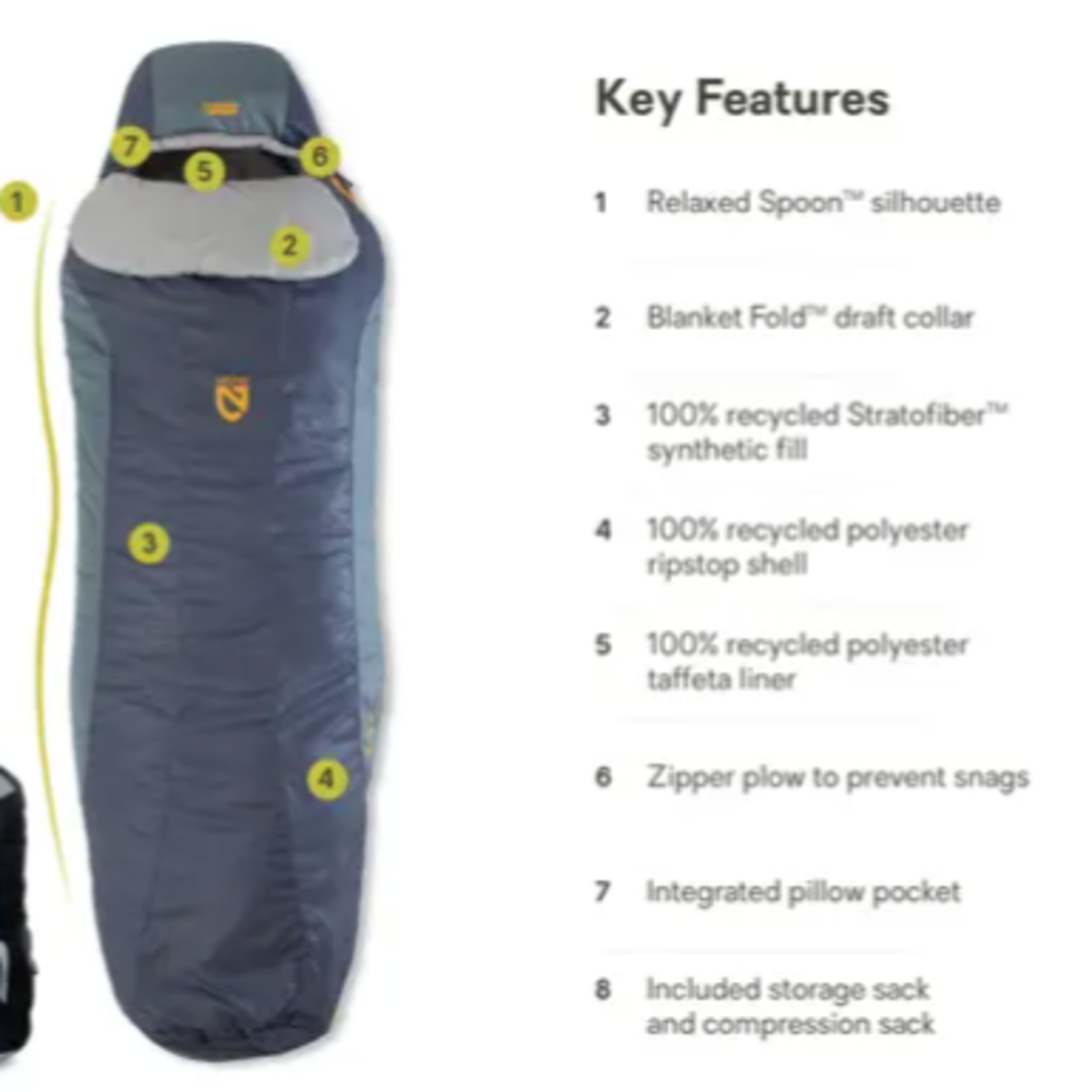 Nemo Equipment NEMO Tempo Mens 20 Reg Sleeping Bag(A)S24
