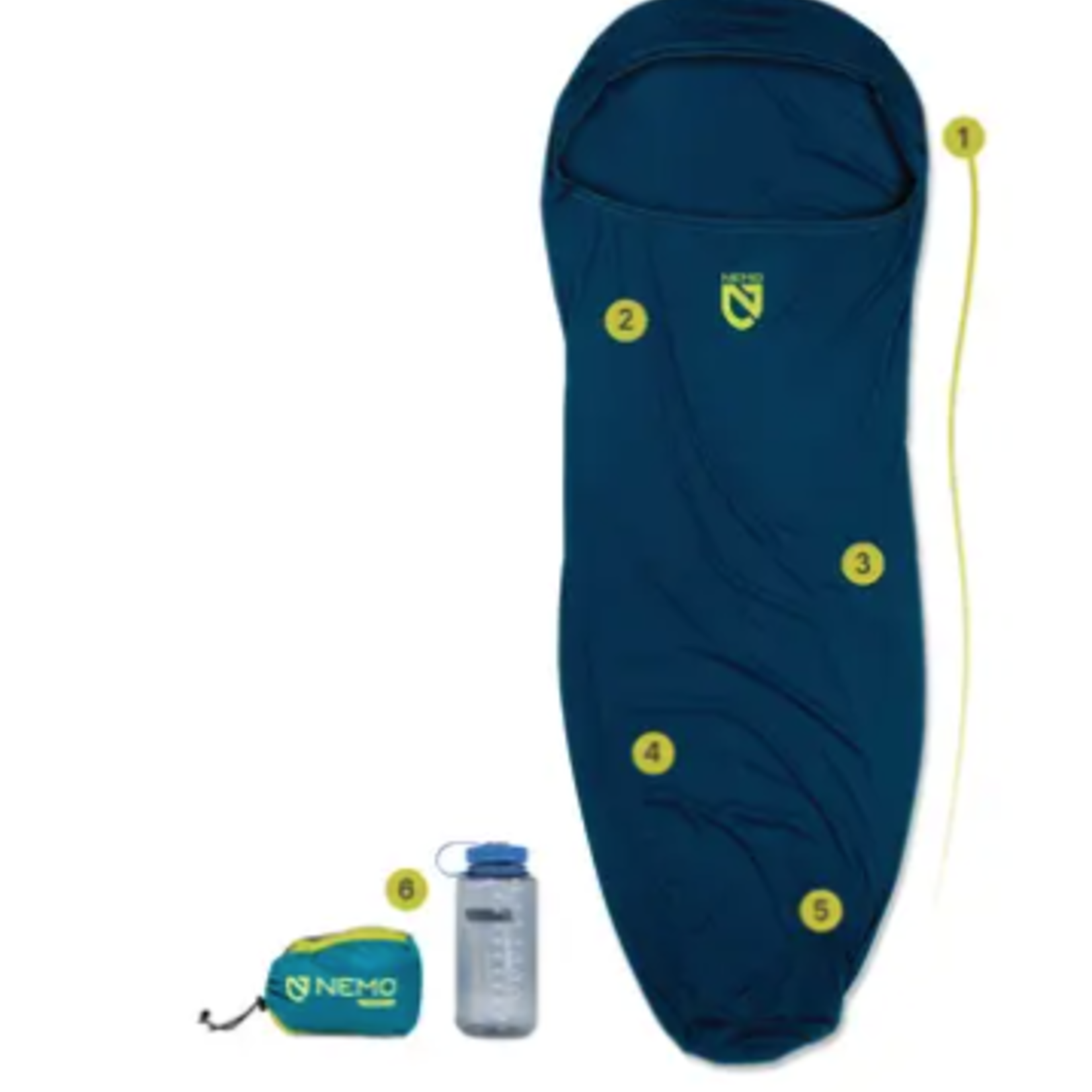 Nemo Equipment NEMO Tracer Long Sleeping Bag Liner (A)S24