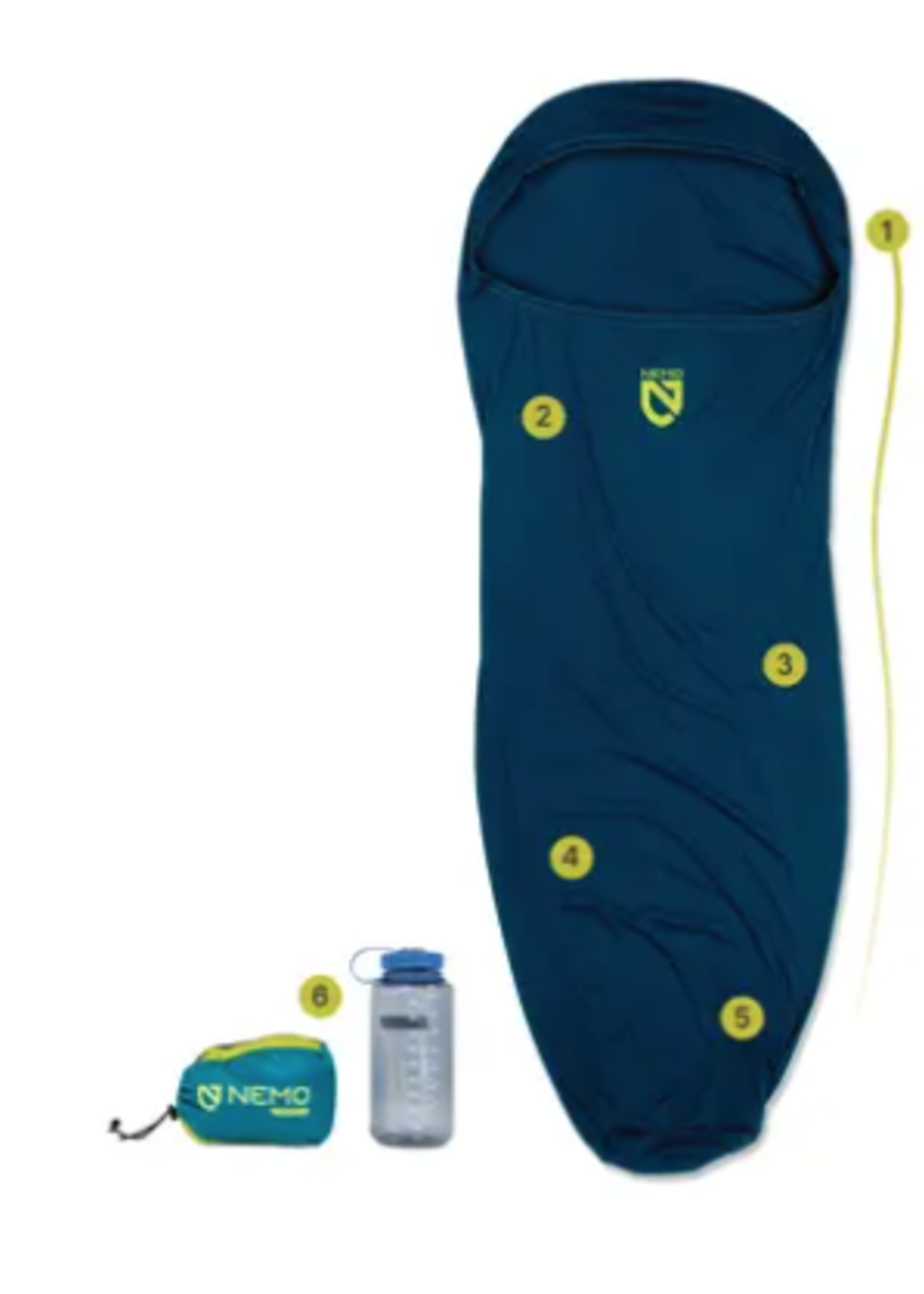 Nemo Equipment NEMO Tracer Reg Sleeping Bag Liner (A)S24