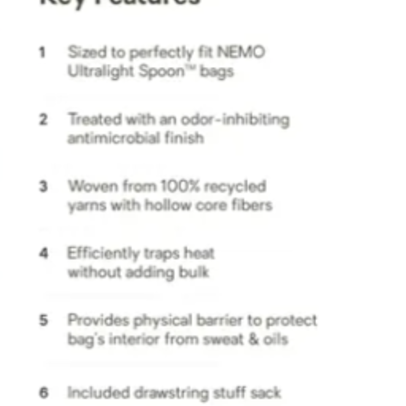 Nemo Equipment NEMO Tracer Blaze Long Sleeping Bag Liner (A)S24