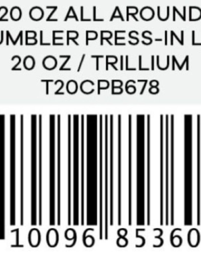 Hydro Flask North America and Distributors HYDROFLASK 20 OZ ALL AROUND TUMBLER PRESS-IN LID TRILLIUM