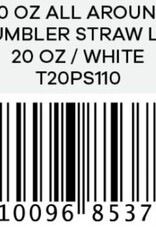Hydro Flask North America and Distributors HYDROFLASK 20 OZ ALL AROUND TUMBLER STRAW LID WHITE
