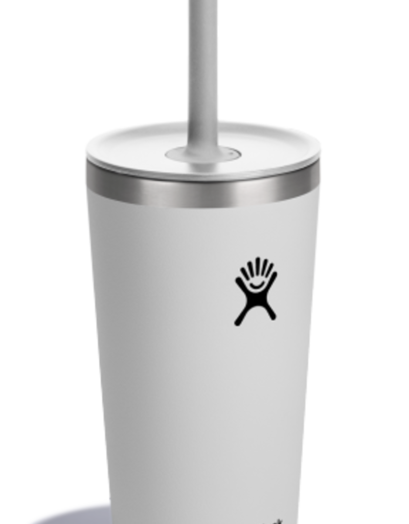 Hydro Flask North America and Distributors HYDROFLASK 20 OZ ALL AROUND TUMBLER STRAW LID WHITE