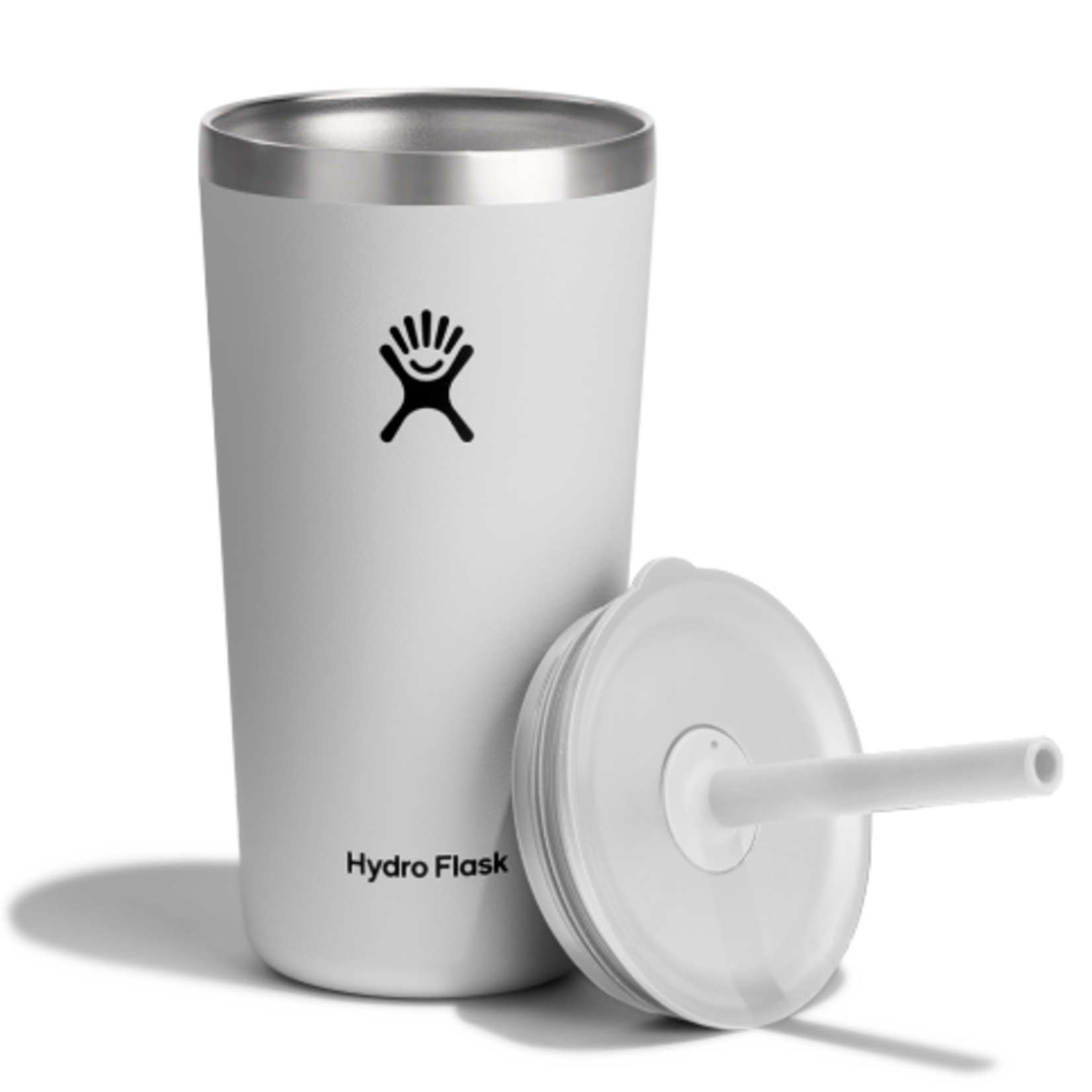 Hydro Flask North America and Distributors HYDROFLASK 20 OZ ALL AROUND TUMBLER STRAW LID WHITE