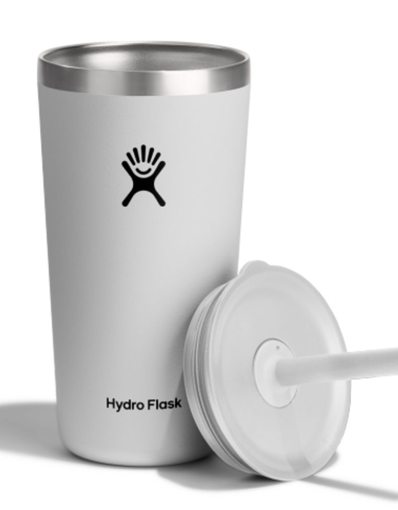 Hydro Flask North America and Distributors HYDROFLASK 20 OZ ALL AROUND TUMBLER STRAW LID WHITE