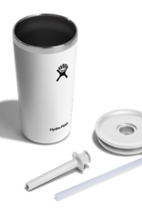 Hydro Flask North America and Distributors HYDROFLASK 20 OZ ALL AROUND TUMBLER STRAW LID WHITE