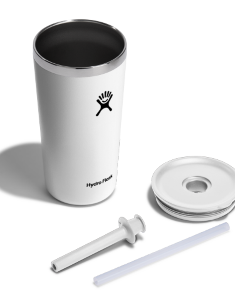 Hydro Flask North America and Distributors HYDROFLASK 20 OZ ALL AROUND TUMBLER STRAW LID WHITE