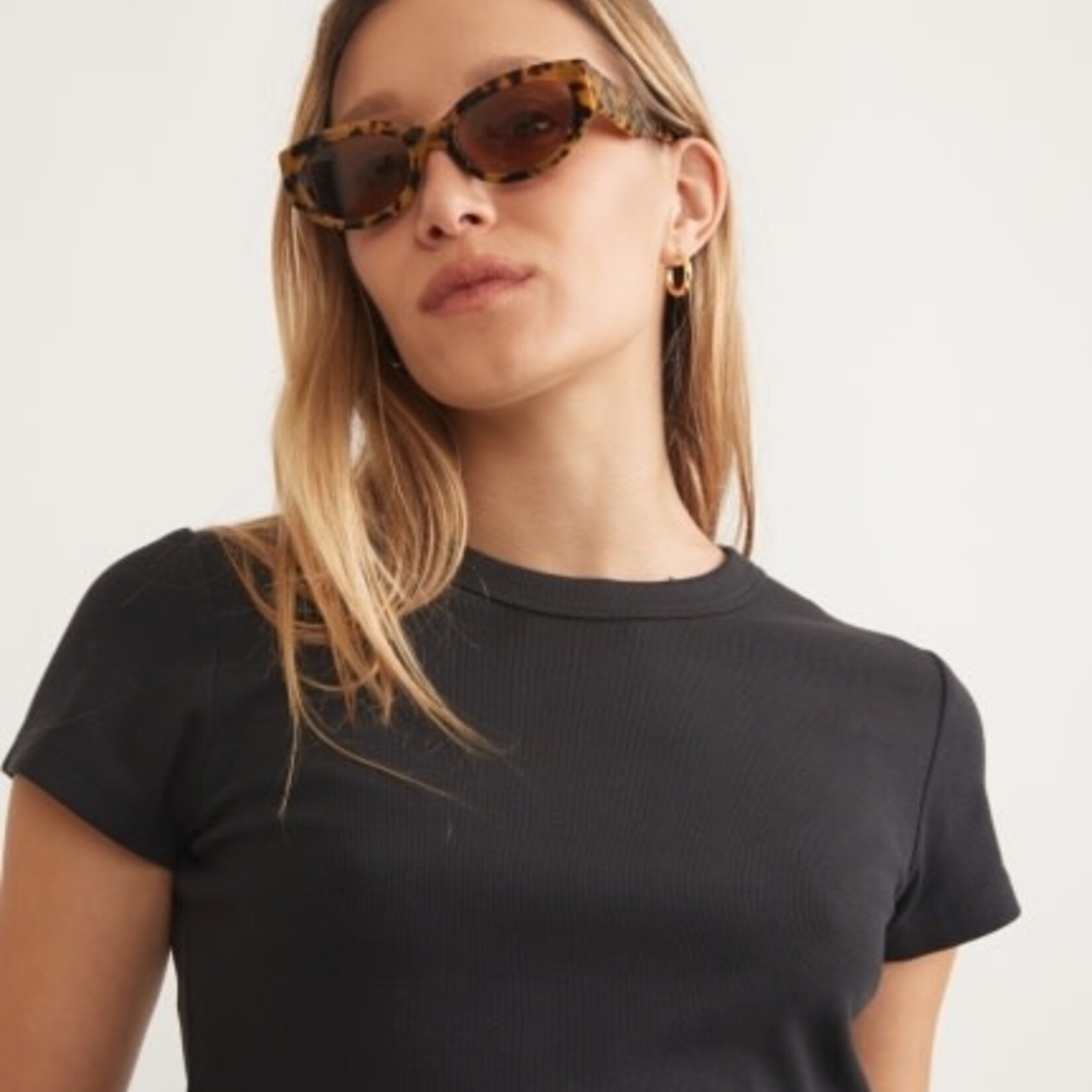 Marine Layer Marine Layer Lexi Rib Sun-In Crew Tee (W)