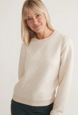 Marine Layer Marine Layer Corbet Quilted Puff Sleeve Crewneck (W)