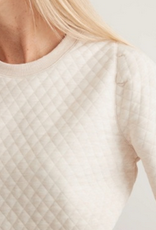 Marine Layer Marine Layer Corbet Quilted Puff Sleeve Crewneck (W)