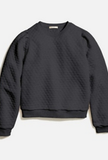 Marine Layer Marine Layer Corbet Quilted Puff Sleeve Crewneck (W)
