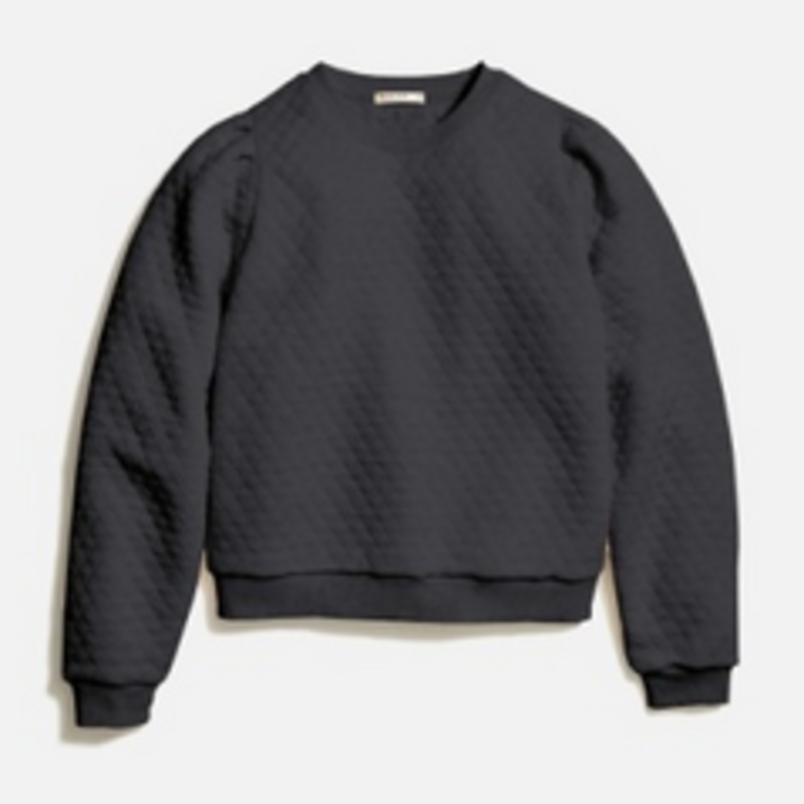 Marine Layer Marine Layer Corbet Quilted Puff Sleeve Crewneck (W)