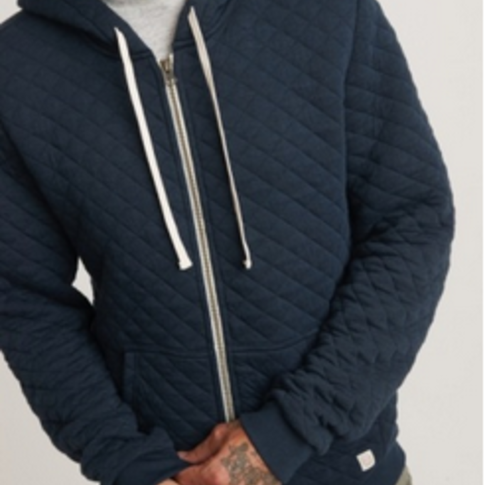 Marine Layer Marine Layer Corbet Quilted Full Zip Hoodie (M)
