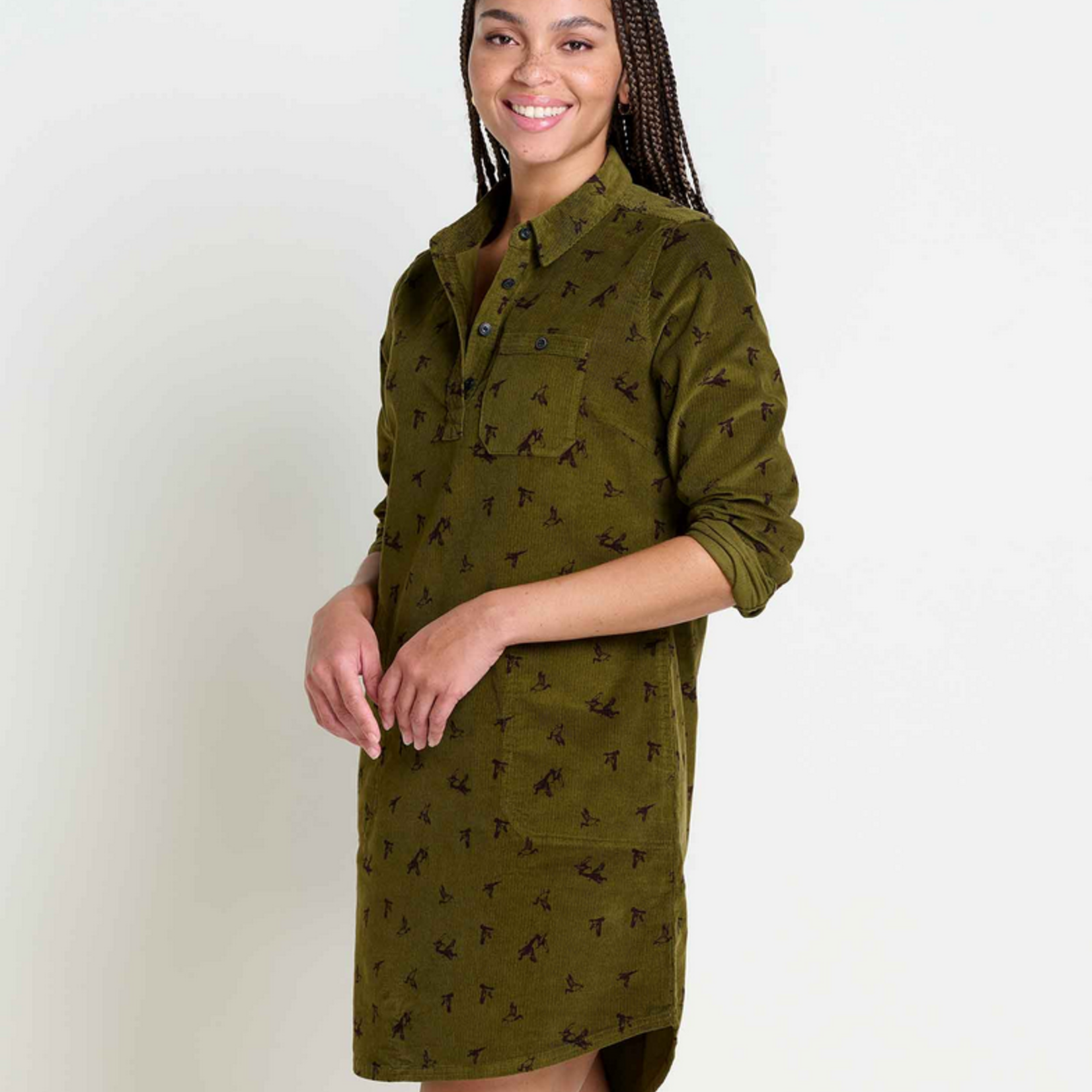 Toad  & Co Toad & Co Scouter Cord LS Shirtdress (W)