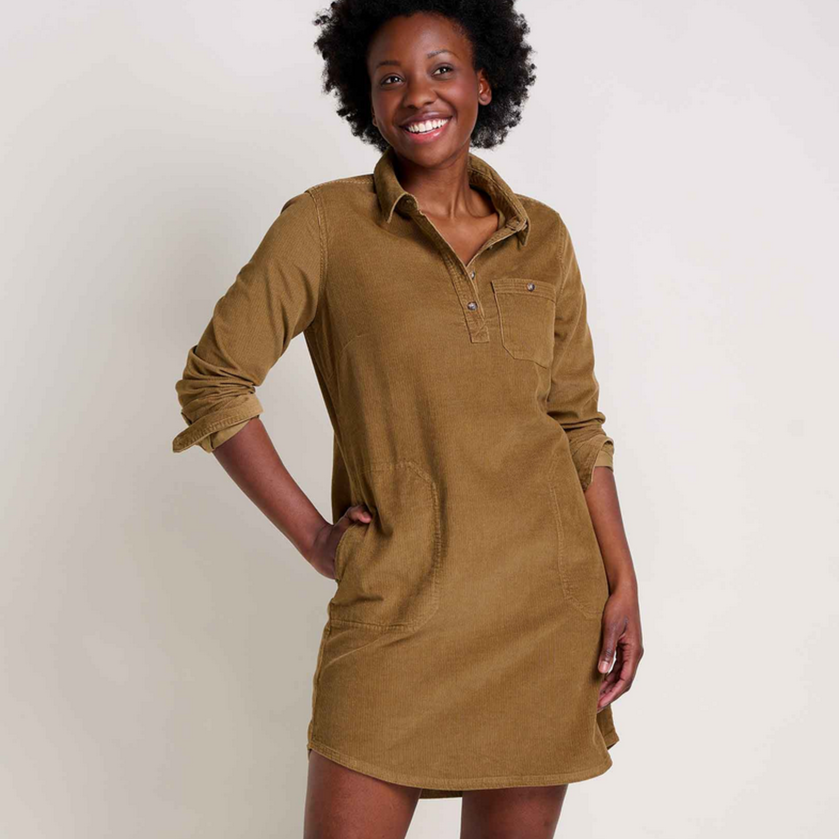 Toad  & Co Toad & Co Scouter Cord LS Shirtdress (W)