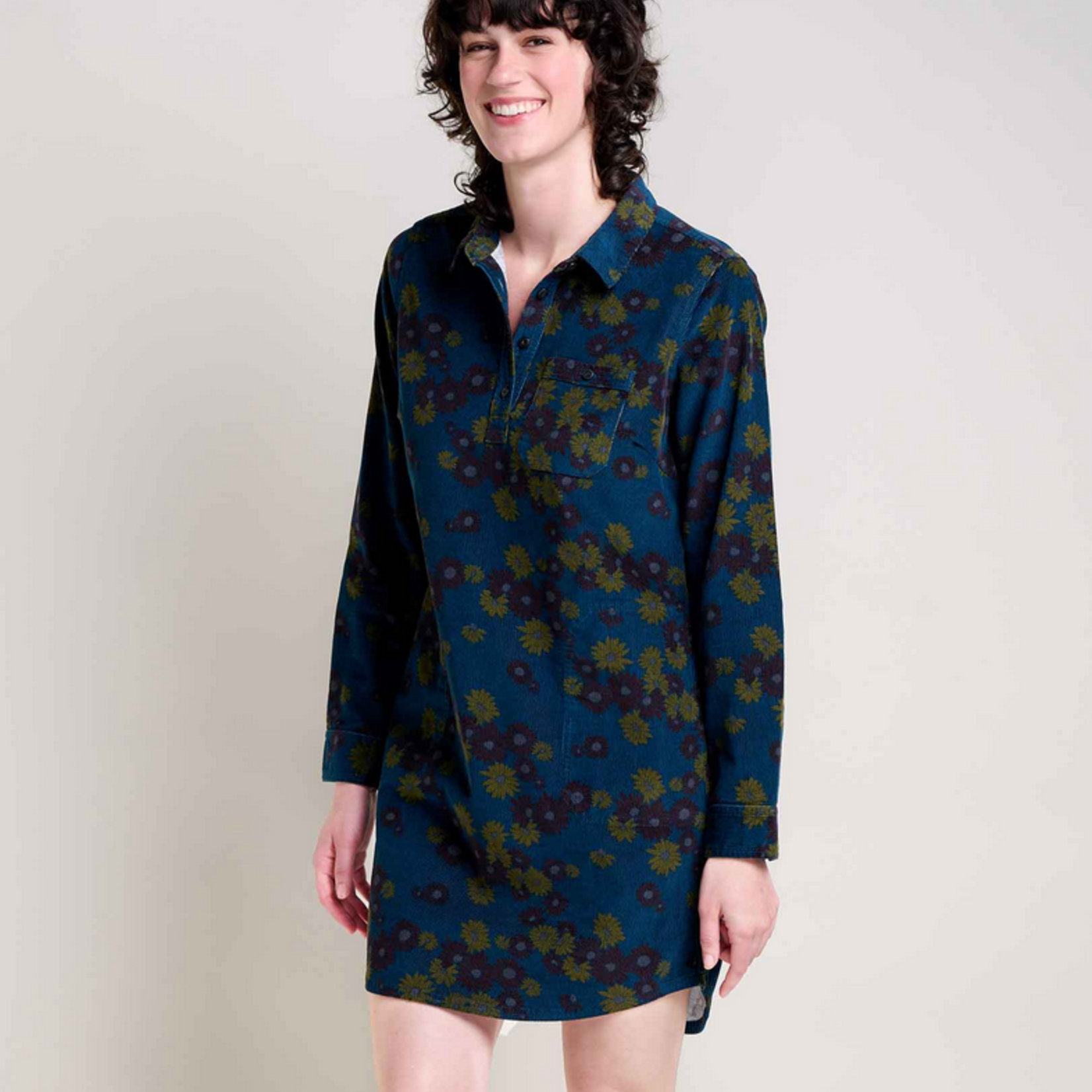 Toad  & Co Toad & Co Scouter Cord LS Shirtdress (W)