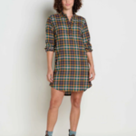 Toad  & Co Toad & Co Reform Popover LS Dress (W) Black Mid Scale L