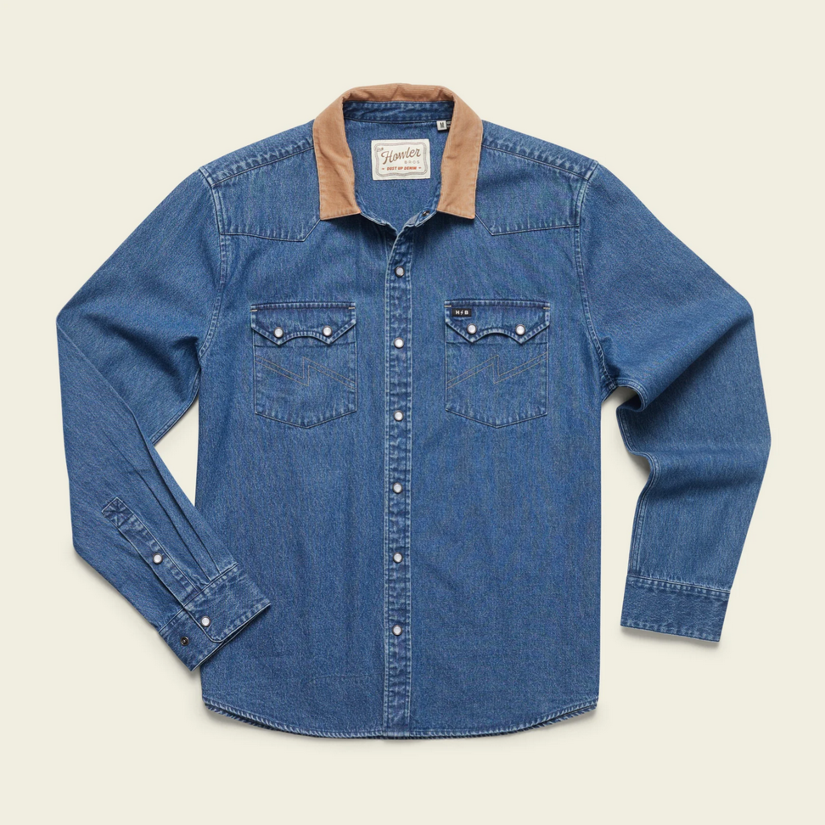 Howler Bros Howler Dust Up Denim Snapshirt (M)
