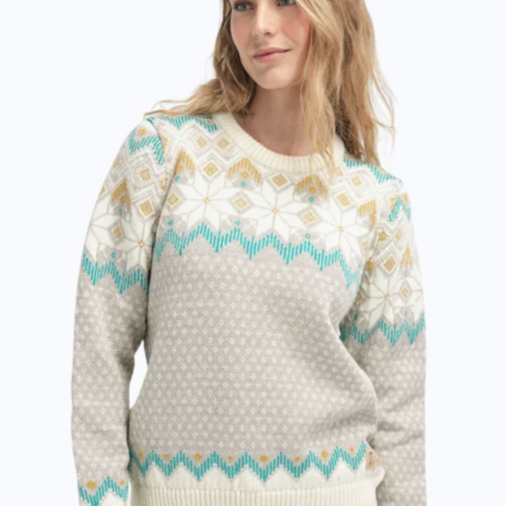 Dale of Norway Dale Vilja Sweater (W) Sandstone Offwhite Peacock M