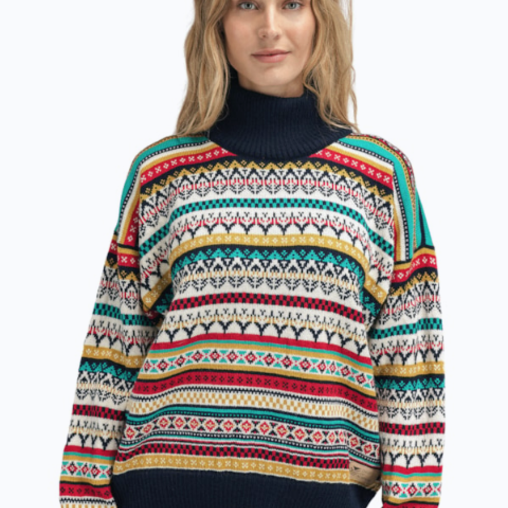 Dale of Norway Dale Utsira Sweater (W)Marine OffWhite Raspberry M