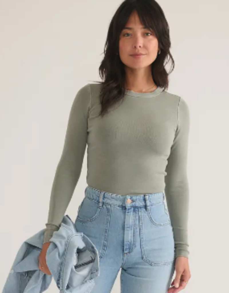 Marine Layer Marine Layer LS Lexi Rib Sun-in Crew  (W)