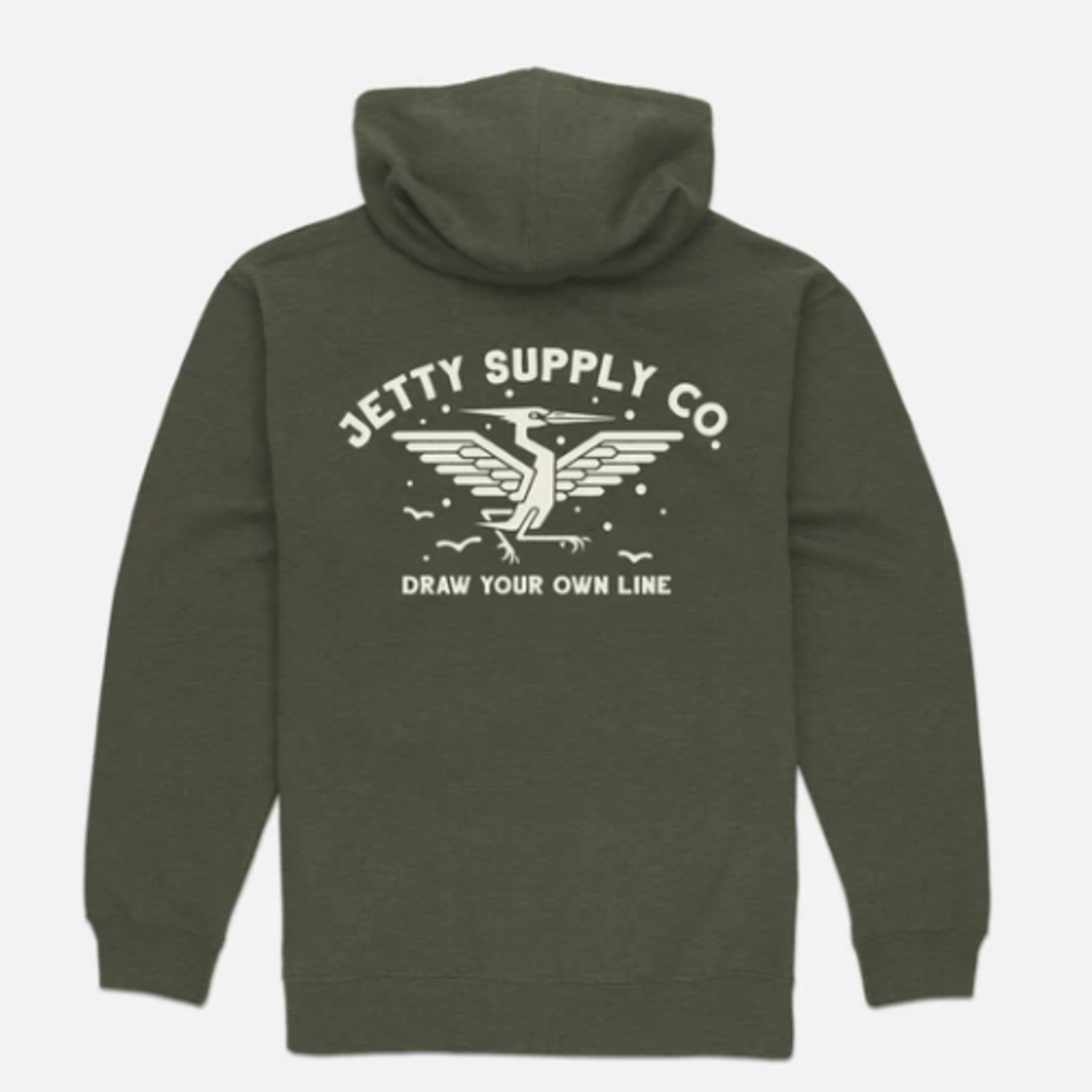 Jetty Jetty Heron Zip Up Hoodie (M)