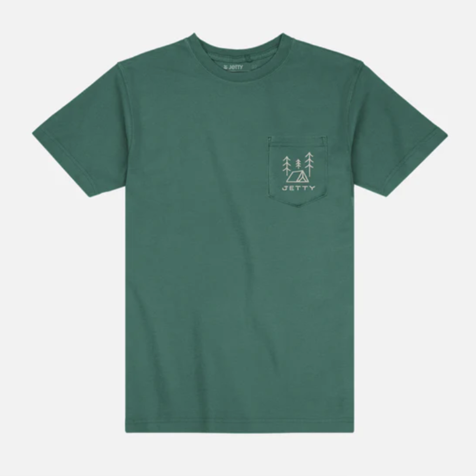 Jetty Jetty Campground Pocket Tee (M) Green M