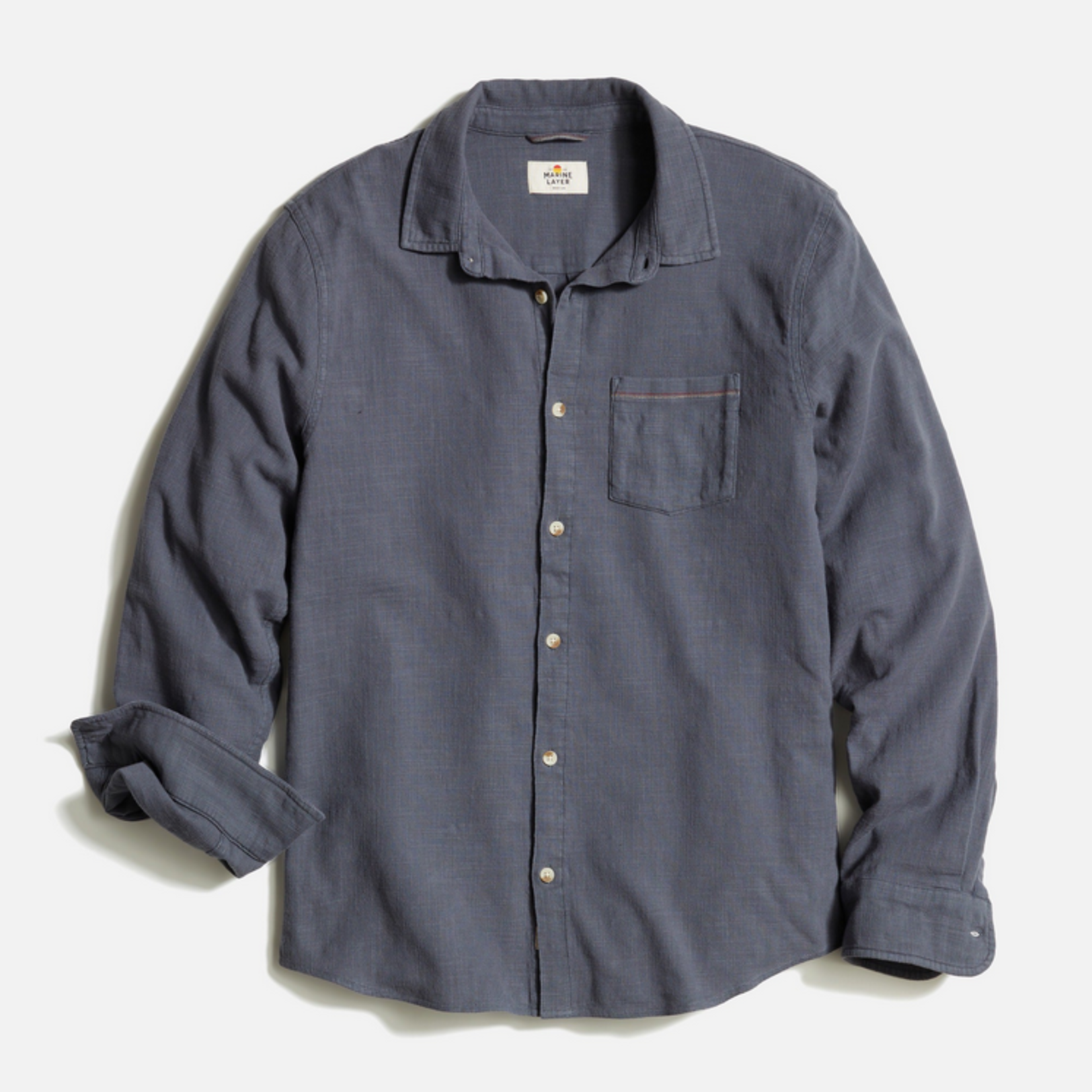 Marine Layer Marine Layer Classic Stretch Selvage Shirt (M)