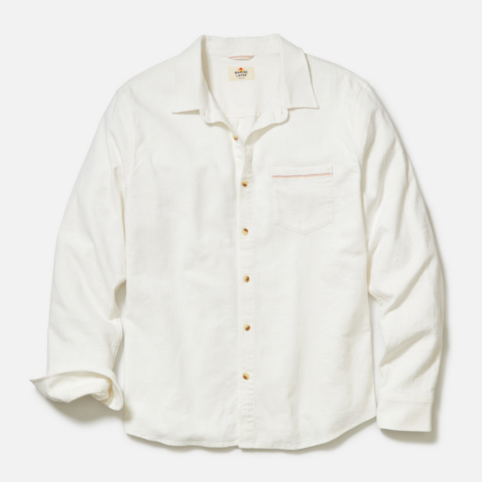 Marine Layer Marine Layer Classic Stretch Selvage Shirt (M)