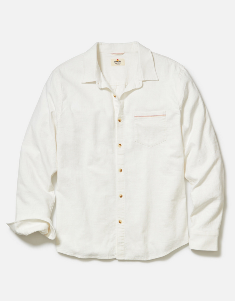 Marine Layer Marine Layer Classic Stretch Selvage Shirt (M)